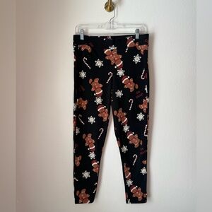 Torrid Size 1 Gingerbread Holiday Print Cotton Christmas Leggings